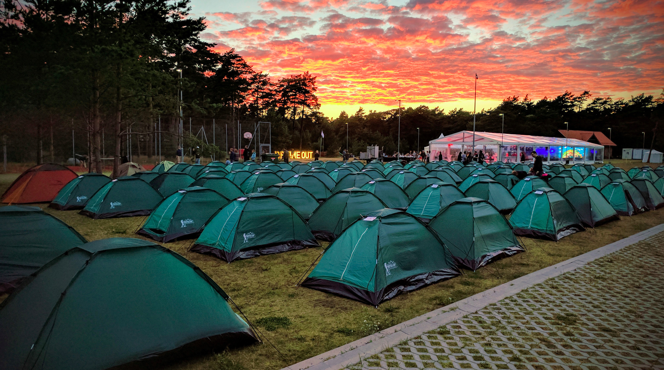 Devbridge camp site in Palanga, Lithuania