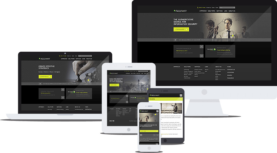 Accuvant website multi-device preview