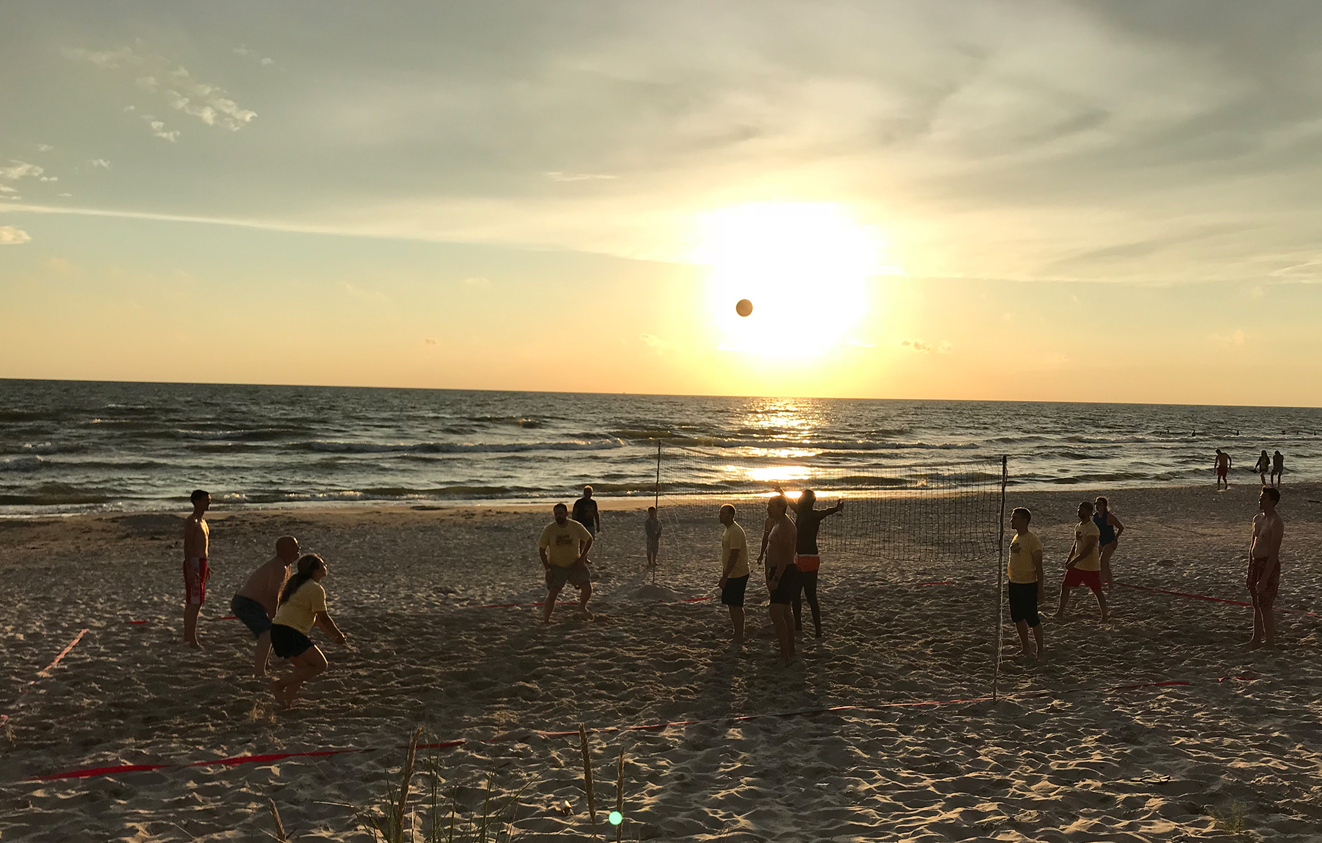 DB Summer Camp volleyball on the beach